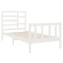 Estructura de cama individual madera maciza blanco 90x190 cm de vidaXL, Camas y somieres - Ref: Foro24-3105891, Precio: 105,0...