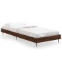 Estructura de cama madera de ingeniería roble marrón 75x190 cm de vidaXL, Camas y somieres - Ref: Foro24-832316, Precio: 72,2...