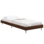 Estructura de cama madera de ingeniería roble marrón 75x190 cm de vidaXL, Camas y somieres - Ref: Foro24-832316, Precio: 72,2...