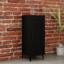 Aparador de madera contrachapada negro 34,5x34x90 cm de vidaXL, Aparadores - Ref: Foro24-812421, Precio: 54,57 €, Descuento: %
