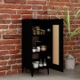 Aparador de madera contrachapada negro 34,5x34x90 cm de vidaXL, Aparadores - Ref: Foro24-812421, Precio: 54,57 €, Descuento: %