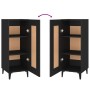 Aparador de madera contrachapada negro 34,5x34x90 cm de vidaXL, Aparadores - Ref: Foro24-812421, Precio: 54,57 €, Descuento: %