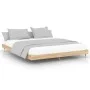 Sonoma oak engineered wood bed frame 120x200 cm by vidaXL, Beds and slatted bases - Ref: Foro24-832152, Price: 90,56 €, Disco...