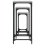 Mesas auxiliares apilables 3 pzas madera ingeniería gris Sonoma en Mesas auxiliares | Comprar online en Foru.es
