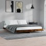 Estructura de cama madera de ingeniería roble ahumado 120x200cm de vidaXL, Camas y somieres - Ref: Foro24-832154, Precio: 91,...