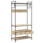 Armario cajones madera ingeniería roble Sonoma 89x39x184,5 cm en Armarios roperos | Comprar online en Foru.es