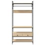 Armario cajones madera ingeniería roble Sonoma 89x39x184,5 cm en Armarios roperos | Comprar online en Foru.es