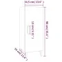 Aparador de madera contrachapada blanco 34,5x34x90 cm de vidaXL, Aparadores - Ref: Foro24-812330, Precio: 54,83 €, Descuento: %