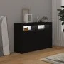 Aparador con luces LED negro 115,5x30x75 cm de vidaXL, Aparadores - Ref: Foro24-804338, Precio: 116,85 €, Descuento: %