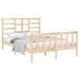 Estructura de cama madera maciza 120x190 cm de vidaXL, Camas y somieres - Ref: Foro24-3105895, Precio: 116,04 €, Descuento: %