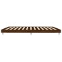 Estructura de cama madera de ingeniería marrón roble 120x200 cm de vidaXL, Camas y somieres - Ref: Foro24-832156, Precio: 93,...