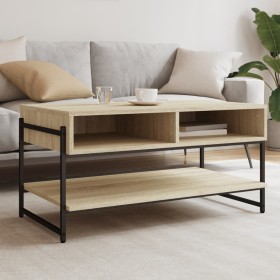 Mesa de centro madera contrachapada roble Sonoma 90x50x45 cm en Mesas de centro | Comprar online en Foru.es