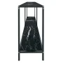 Black tempered glass console table 200x35x75.5 cm by vidaXL, Side tables - Ref: Foro24-331709, Price: 89,71 €, Discount: %