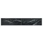 Black tempered glass console table 200x35x75.5 cm by vidaXL, Side tables - Ref: Foro24-331709, Price: 89,71 €, Discount: %