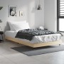 Estructura de cama madera de ingeniería roble Sonoma 100x200 cm de vidaXL, Camas y somieres - Ref: Foro24-832160, Precio: 68,...
