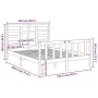Estructura de cama madera maciza 120x190 cm de vidaXL, Camas y somieres - Ref: Foro24-3105895, Precio: 116,04 €, Descuento: %