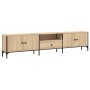 Mueble de TV cajón madera ingeniería roble Sonoma 200x25x44 cm en Muebles TV | Comprar online en Foru.es