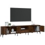Mueble de TV cajón madera ingeniería roble marrón 200x25x44 cm en Muebles TV | Comprar online en Foru.es