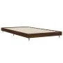 Estructura de cama madera de ingeniería marrón roble 100x200 cm de vidaXL, Camas y somieres - Ref: Foro24-832164, Precio: 69,...