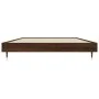 Estructura de cama madera de ingeniería marrón roble 100x200 cm de vidaXL, Camas y somieres - Ref: Foro24-832164, Precio: 69,...
