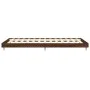 Estructura de cama madera de ingeniería marrón roble 100x200 cm de vidaXL, Camas y somieres - Ref: Foro24-832164, Precio: 69,...