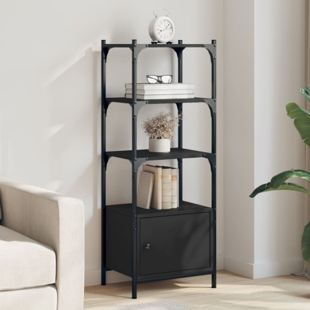 Librería de 3 estantes madera ingeniería negro 41x30x109,5 cm en Librerías y estanterías | Comprar online en Foru.es