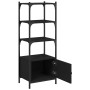 Librería de 3 estantes madera ingeniería negro 41x30x109,5 cm en Librerías y estanterías | Comprar online en Foru.es