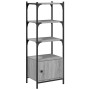 Librería 3 estantes madera ingeniería gris Sonoma 41x30x109,5cm en Librerías y estanterías | Comprar online en Foru.es