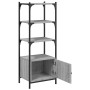 Librería 3 estantes madera ingeniería gris Sonoma 41x30x109,5cm en Librerías y estanterías | Comprar online en Foru.es