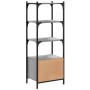 Librería 3 estantes madera ingeniería gris Sonoma 41x30x109,5cm en Librerías y estanterías | Comprar online en Foru.es