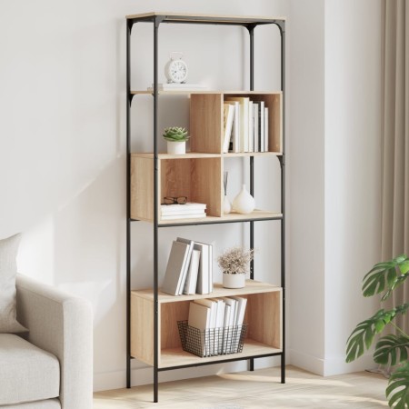 Librería 5 estantes madera de ingeniería roble 76x33x188,5 cm en Librerías y estanterías | Comprar online en Foru.es