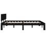 Estructura de cama madera maciza negra King Size 150x200 cm de vidaXL, Camas y somieres - Ref: Foro24-810504, Precio: 190,48 ...