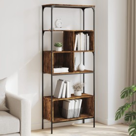 Librería de 5 estantes madera ingeniería roble ahumado en Librerías y estanterías | Comprar online en Foru.es