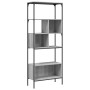 Librería 5 estantes madera ingeniería gris Sonoma 76x33x188,5cm en Librerías y estanterías | Comprar online en Foru.es