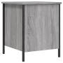 Banco con almacenaje madera ingeniería gris Sonoma 40x42,5x50cm en Bancos para recibidores y almacenamiento | Comprar online en 
