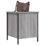 Banco con almacenaje madera ingeniería gris Sonoma 40x42,5x50cm en Bancos para recibidores y almacenamiento | Comprar online en 