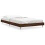Estructura de cama madera de ingeniería roble marrón 90x200 cm de vidaXL, Camas y somieres - Ref: Foro24-832172, Precio: 69,3...