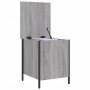 Banco con almacenaje madera ingeniería gris Sonoma 40x42,5x50cm en Bancos para recibidores y almacenamiento | Comprar online en 