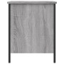 Banco con almacenaje madera ingeniería gris Sonoma 40x42,5x50cm en Bancos para recibidores y almacenamiento | Comprar online en 