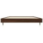 Estructura de cama madera de ingeniería roble marrón 90x200 cm de vidaXL, Camas y somieres - Ref: Foro24-832172, Precio: 69,3...