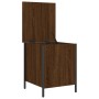 Banco de almacenaje madera ingeniería roble marrón 40x42,5x50cm en Bancos para recibidores y almacenamiento | Comprar online en 