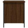 Banco de almacenaje madera ingeniería roble marrón 40x42,5x50cm en Bancos para recibidores y almacenamiento | Comprar online en 