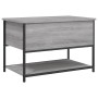 Banco de almacenaje madera ingeniería gris Sonoma 70x42,5x47 cm en Bancos para recibidores y almacenamiento | Comprar online en 