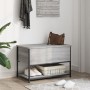 Banco de almacenaje madera ingeniería gris Sonoma 70x42,5x47 cm en Bancos para recibidores y almacenamiento | Comprar online en 