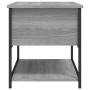 Banco de almacenaje madera ingeniería gris Sonoma 70x42,5x47 cm en Bancos para recibidores y almacenamiento | Comprar online en 