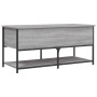Banco de almacenaje madera ingeniería gris Sonoma 100x42,5x47cm en Bancos para recibidores y almacenamiento | Comprar online en 