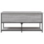 Banco de almacenaje madera ingeniería gris Sonoma 100x42,5x47cm en Bancos para recibidores y almacenamiento | Comprar online en 