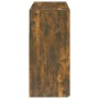 Aparador con luces LED roble ahumado 115,5x30x75 cm de vidaXL, Aparadores - Ref: Foro24-815732, Precio: 102,27 €, Descuento: %