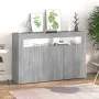 Aparador con luces LED gris Sonoma 115,5x30x75 cm de vidaXL, Aparadores - Ref: Foro24-815733, Precio: 108,54 €, Descuento: %