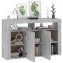 Aparador con luces LED gris Sonoma 115,5x30x75 cm de vidaXL, Aparadores - Ref: Foro24-815733, Precio: 113,70 €, Descuento: %